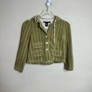 Hype girls hoodie button down jacket